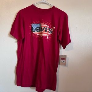 Levi’s red shirt youth boy  size XL